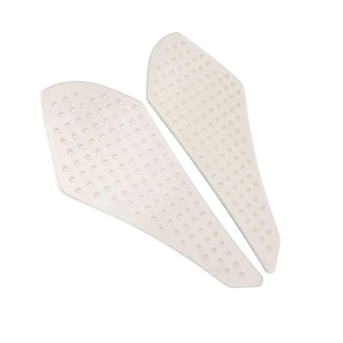 2 Pieces Motorcycle Fuel Tank Pads Easy Installation Knee Grip Rubber Traction Pads Accessories Compatible With 2007 2008 Yzf-r1(Clear) - color: Clear