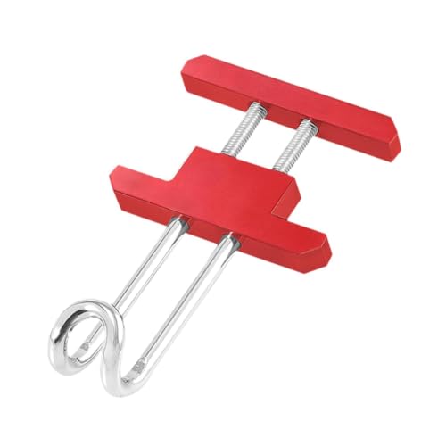 Motorcycle Hook Aluminum Alloy Luggage Hanger Helmet Holder Simple Installation Portable Storage Suitable for Outdoor Riding Hiking, Red