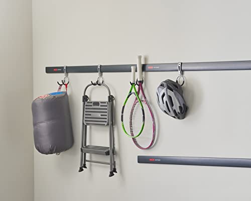 Rubbermaid FastTrack Compact Hook for Garage Organization, Soft Grip, Ideal For Cords/Ropes/Small Hoses/Camping Chairs - size: 1 Count (Pack of 1), style: Compact Hook