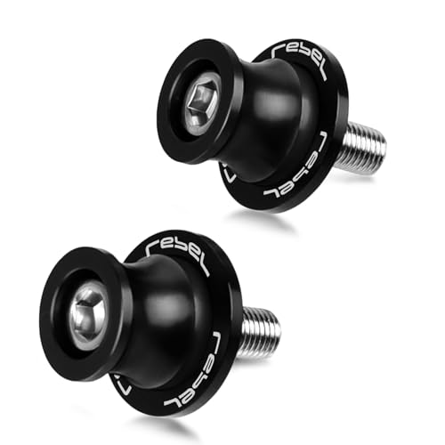 M8 Rebel 250/300/500 Swingarm Spools Slider Motorcycle Accessories Stand Screw Compatible With Rebel CMX 250 CMX 300 CMX 500 2017-2021(Black)