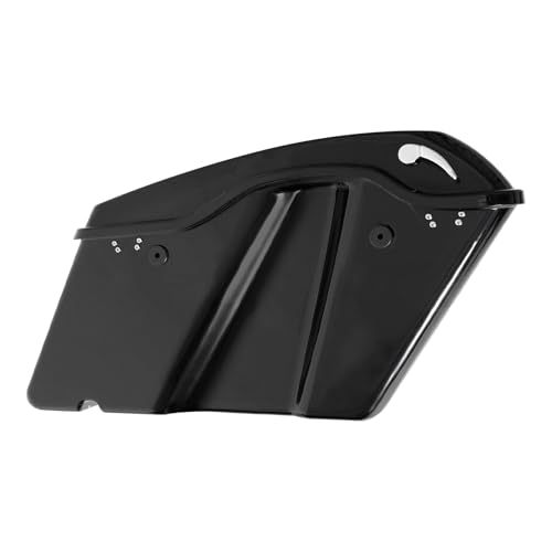 TCT-MOTORPARTS Hard Saddlebags w/LED Saddlebag Run Brake Turn Signal Lights Fit For Harley Touring 2014-Later Electra Road Street Glide Ultra Limited Road King - color: Standard Vivid Black w/Light #3