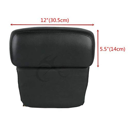 TCT-MOTORPARTS Vivid Black Chopped Trunk & Backrest Fit for Harley 1997-2013 Touring Electra Glide Ultra Limited Street Glide Raod Glide - color: Razor Trunk Set #1