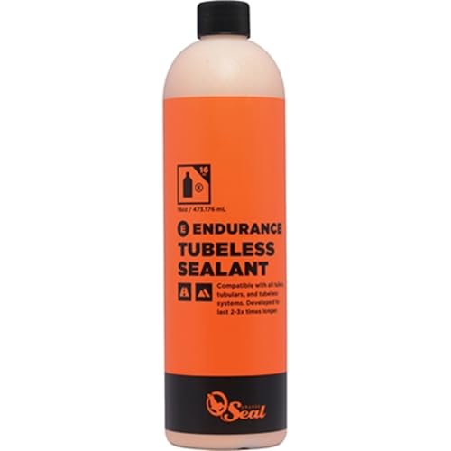 Orange Seal - Endurance Formula Tubeless Bike Tire Sealant | Long Lasting, Fast Sealing | for MTB, Road, CX and Gravel Bicycle Tires - style: 16oz Refill