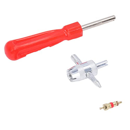 Chrome Alloy Repair Kit - Tire Valve Stem Puller Installer and Remover Tool Set for Automotive Maintenance, Compatible with Car Motorcycle and Air Conditioning Units
