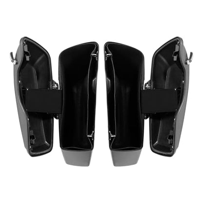 HR3 Charcoal Pearl Hard Saddlebags Compatible with 2015 Street Glide Special FLHXS (Replace for OEM) Fit for 2014-2023 Harley Touring Models - color: Charcoal Pearl