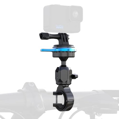 SOH Aluminum Handlebar Bike Pole Mount Motorcycle Handlebar Clamp Holder Mount Compatible with GoPro Hero 13/12/11/10/9, DJI Action 5 Pro/4/3 Cameras, AKASO and More Action Cameras