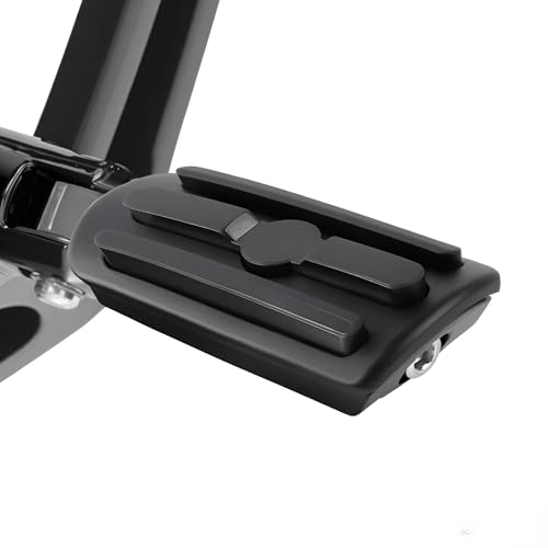 Motorcycle Footrests 10mm HighWay Foot Pegs Fits For Harley Davidson Touring Sportster Dyna Black - color: Black#8