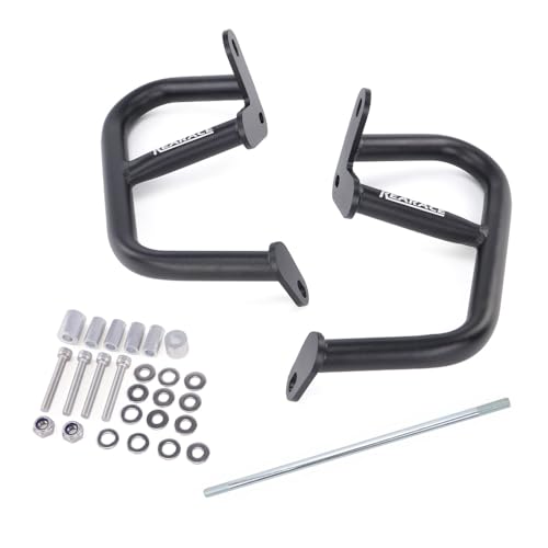 Engine Guard Crash Bar Fit for Vitpilen/Svartpilen 401 2024-2025 | Steel Motorcycle Frame Protector Bumper, Black Powder Coated Finish, Bolt-On Installation Kit Included