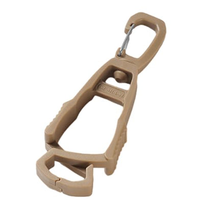 2 Pcs Gloves Belt Clips Hanger Gloves Holder Grabbers Clip Holder Work Clip Keeper Easy to Use Belt Clips Clamp Lightweight Connector - color: Khaki
