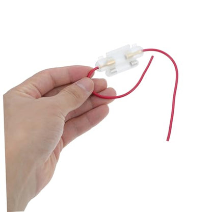 GLEAVI Inline Fuse Holder for Motorcycle ATV Scooter Double Fuse Box Case Waterproof Design for Reliable Power Supply