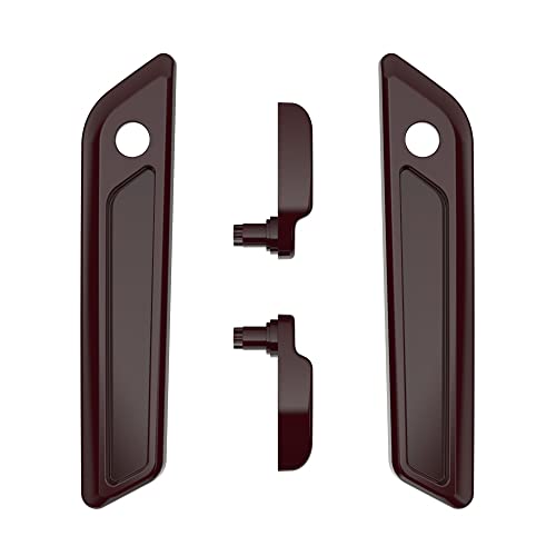 Advanblack Saddlebag Latches Covers, Lid Lifters Levers Fit for 2014+ Harley Touring Hard Saddlebags - Billiard Burgundy - color: Billiard Burgundy