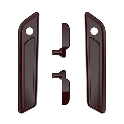 Advanblack Saddlebag Latches Covers, Lid Lifters Levers Fit for 2014+ Harley Touring Hard Saddlebags - Billiard Burgundy - color: Billiard Burgundy