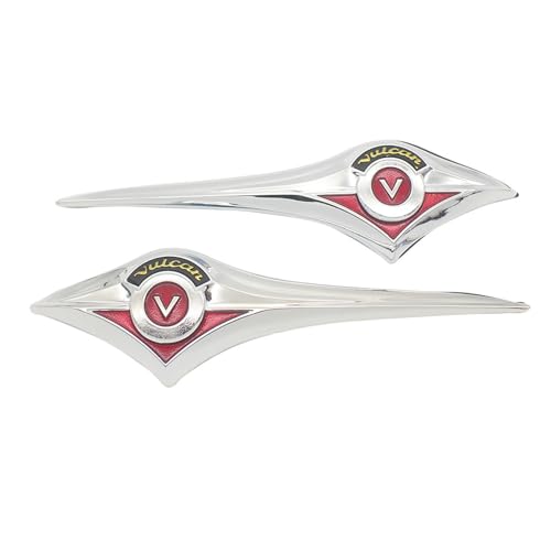 Motorcycle Chrome Fuel Oil Gas Tank Emblem Badge 3D Decals Stickers Fit for Kawasaki Vulcan 900 VN 900