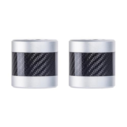 Advanblack Protek Machined CNC Alumium with Carbon Fiber Inlay Crash Bar Slider (Silver CNC w/Carbon Inlay) - color: Silver CNC w/ Carbon Inlay