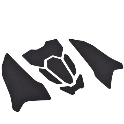 Motorcycle Side Fuel Tank Pads Protector Stickers Decal Gas Knee Grip Traction Pad Compatible for HO&N&DA CB650R/CBR650R Accessories 2019-2024 (Black)