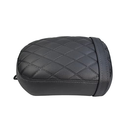 Touring Soft Leather Front Driver Seat Cushion Pad Rear Passenger Pillion fit for Ho-nda Rebel CMX 300 500 2017 2018 2019 2020 2021 2022 2023 (Rear passenger seat-black) (MD-222-223-JP) - color: Rear passenger seat-black