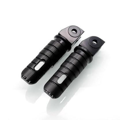 MZS Motorcycle Foot Pegs, 360° Roating Rider Front Footpegs Rest Pedal Black CNC Compatible with Panigale 899 959 1199 1299 V2 V4 / Streetfighter V2 V4 / 1098/1198 - size: Panigale 899 959 1199/Streetfighter 1098 1198