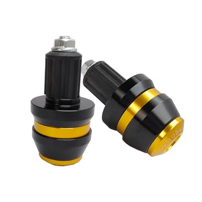 22mm 7/8'' Motorcycle Bar End Plug Sliders Universal Handlebar Grips Bar Ends Caps replacement for Honda Yamaha Suziku Kawasaki BMW Motorbike Dirt Bike(Gold) - color: Gold