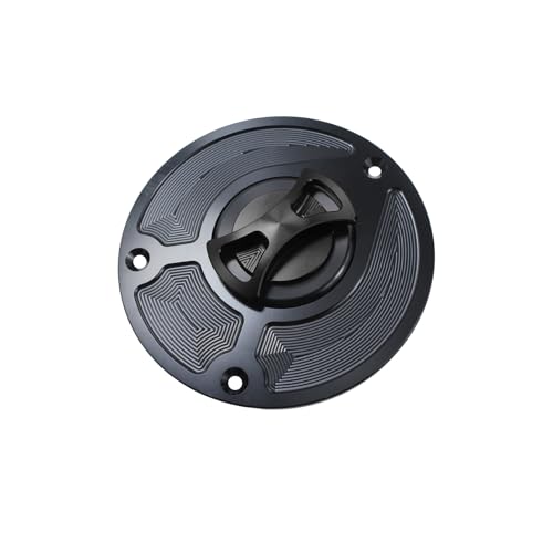 Motorcycle CNC Aluminum Gas Cap Gas Fuel Tank For CB1000 CB1000R CB600F CB1300 CBF1000 CBR1000RR CBR1100XX CBR1100 CBR600RR CBR900RR CBR929RR 954 CBR600 F4 F4I VTR1000F RVF 400 (Black) - color: Black