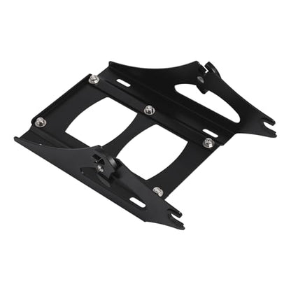 TCMT King Motorcycle Tour Trunk Backrest Mount Rack Fit For Harley 2014-2025 Touring CVO Road King Road Glide Street Glide Electra Glide Ultra Limited Pack - color: Style A+Black 2 Up Rack#2