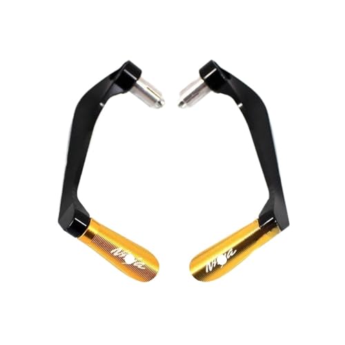 for KAWA&SAKI Ni&nja 250 300 400 650 NINJA650R ZX-6R ZX-10R Motorcycle CNC Handlebar Grips Brake Clutch Levers Guard Protector Hand Guards - color: Yellow