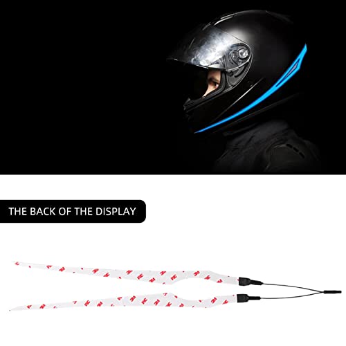 2PCS Motorcycle Helmet Light Kit,3 Mode Ride Signal LED Light Night Riding Signal Helmet Light for Motorcycle Bike Helmet,Blue - color: 2pcs Blue