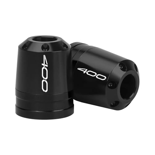 End Plugs Sliders Motorcycle Bar End Sliders for K&AWASAKI Z400 All Years Bar End Weights Protectors Handlebar Sliders CNC Aluminium Accessories - color: Black