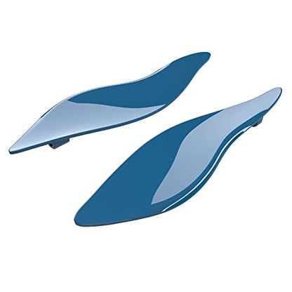 Advanblack Billiard Teal Side Wings Air Deflectors, Fairing Side Wing Windshield, Fairing Side Shield, Adjustable Wind Deflectors, Compatible for Harley Touring Street Electra Glide 2014-2023 - color: Billiard Teal