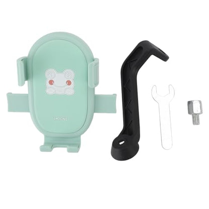 RiToEasysports Green Phone Mount, Anti Vibration Phone Holder with Shock Absorbing Pad for Motorcycle Scooter Cycle, Compatible with 4.7 to 7.1 Inches Smartphones