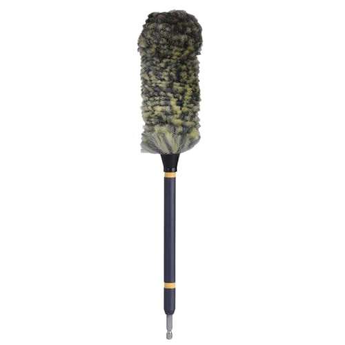 Mr. Detroit - Drill Wheel Brush w/Durable Soft Wool Microfiber Bristles and Steel Shaft for Car Tires, Wheels, Rims, Brakes and Any Other Narrow Spaces| Rim Brush Cleaning Tool w/Non-Scratch Bristle