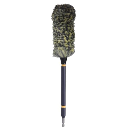 Mr. Detroit - Drill Wheel Brush w/Durable Soft Wool Microfiber Bristles and Steel Shaft for Car Tires, Wheels, Rims, Brakes and Any Other Narrow Spaces| Rim Brush Cleaning Tool w/Non-Scratch Bristle