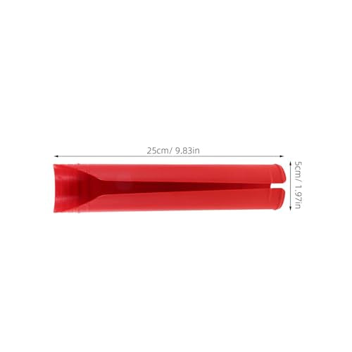 Motorcycle Front Fork Shock Absorber Covers Set, Red Plastic Fork Boots Guard for Dirt Bikes, Off-Road Protective Sleeve Replacement Parts