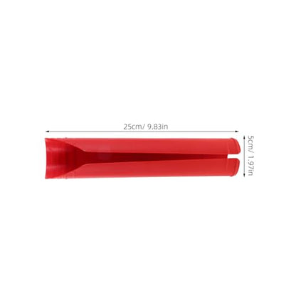 Motorcycle Front Fork Shock Absorber Covers Set, Red Plastic Fork Boots Guard for Dirt Bikes, Off-Road Protective Sleeve Replacement Parts