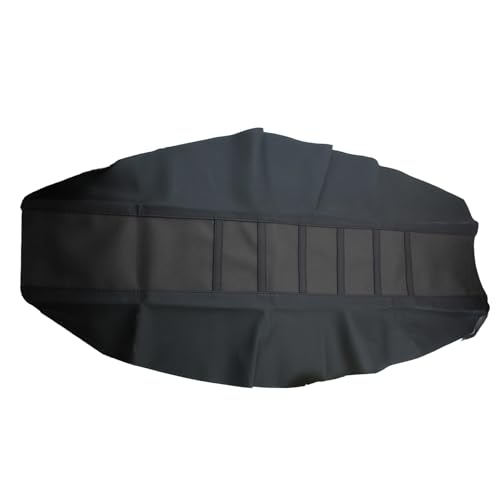 Universal Motorcycle Seat Cover Non-Slip Suitable Rubber Striped Seat Covers Soft for YZ125 YZ250 YZ450F WR250F WR450F TTR230 YZ TTR WR 125 250 Dirt Pit Bike Motocross Off Road Motorbike (Black) - color: Black