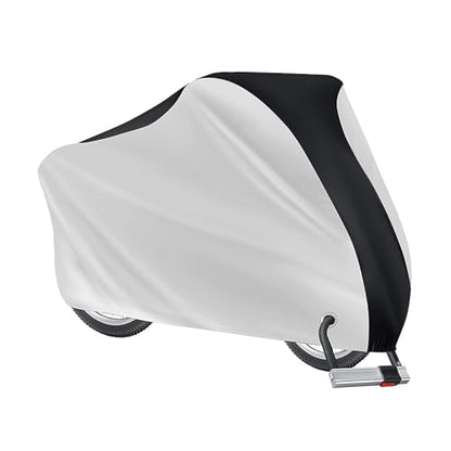 Motorbike Cover for Honda VTX 1800 C Oxford Fabric Motorcycle Cover Anti-UV Moped Cover with Lock Holes Windproof Buckle and Elastic Hem,B1-200x85x110