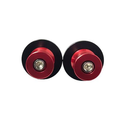 2pcs M8 X1.5 Motorcycle Swing Arm Spools Sliders CNC 8mm Swingarm Stand Screw Replacement for Honda Suzuki BMW Kawasaki（Red) - color: Red