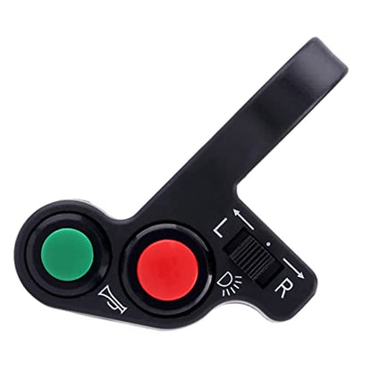 Handlebar Switch, Motorcycle Turn Switch Headlight Turn Light Horn On Off Push Button Motorcycle Handlebar Switch for Motorcycle with 22mm/(7/8inch) Handlebar