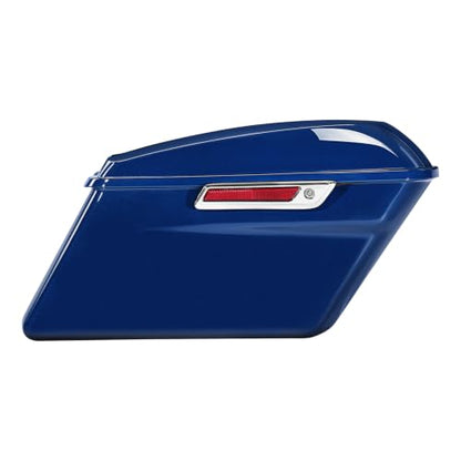 HR3 Bright Billiard Blue Hard Saddlebags Compatible with 2023 Road King Special FLHRXS Fit for 2014-2023 Harley Touring Road King Road Glide Street Glide Electra Glide - color: Bright Billiard Blue