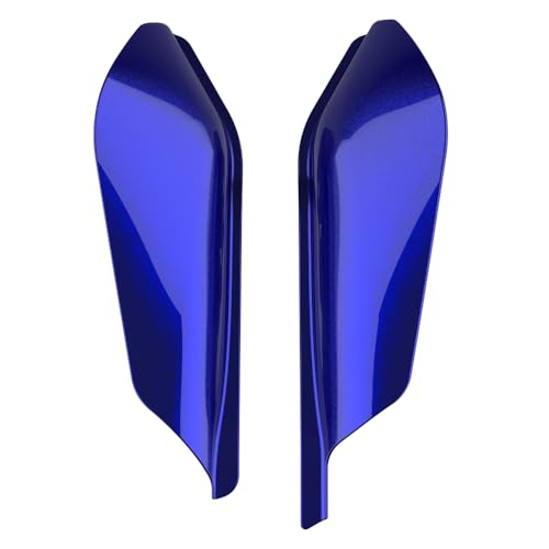 Advanblack 2025 Road Glide Mid Frame Air Deflectors Heat Shields Deflector for Harley Touring '09-'25 Harley RG, Street Glide, Road King (Blue Streak) - color: Blue Streak