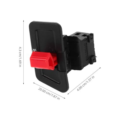 Yardwe Motorcycle Handlebar Toggle Switch Waterproof Headlight Switch for Scooter ATV Powersports with Push Button Control