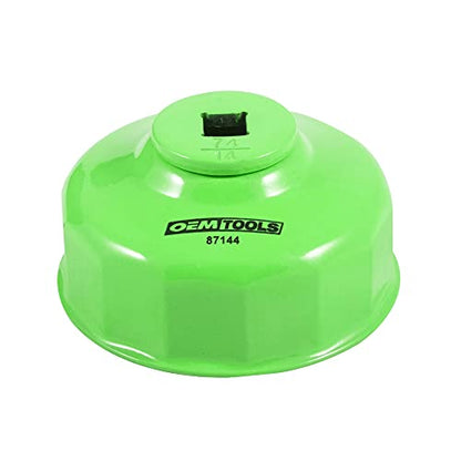 OEMTOOLS 74mm 14 Flute Oil Filter Wrench, Green, Blend - style: 74 mm 14 Flute
