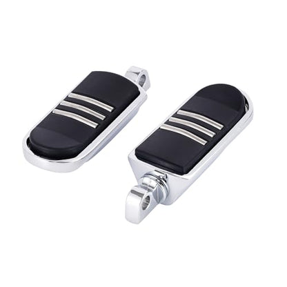 Motorcycle Highway Pegs Passenger StreamLiner Footpegs Male Mount Foot Rest Pedal Fit Harley Touring Street Glide Road King Road Electra Glide Sportster Dyna Softail - style: Style C-Chrome