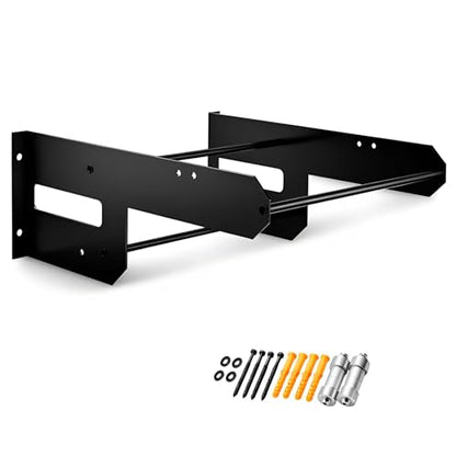 Harley Wall Mount Storage Rack, Black Metal Garage Detachables Storage, Wall Rack for Tour Pack Pak Trunk Luggage Racks, Fits for Harley Touring Electra Street Glide Road King