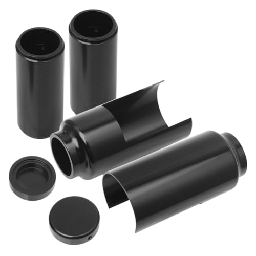 Motorcycle Aluminum Black Full Front Fork Covers Tube Caps Protector Compatible with Softail M8 Street Bob FXBB FXBBS 2018 2019 2020 2021 2022 2023 2024