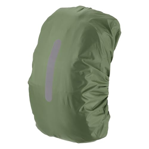 M METERXITY Waterproof Backpack Rain Cover Waterproof Backpack Cover, Bag Rain Cover with A Vertical Reflective Strap for Hiking/Biking/Camping/Outdoor Traveling - color: Army Green, size: X-Large(65L-75L)