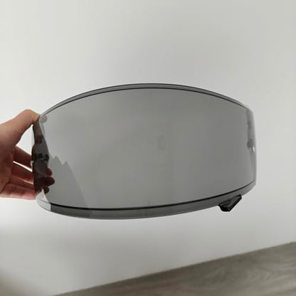 Neotec 2 Helmet Visor Replacement.CNS-3 Motorcycle Helmet Shield UV Protection Compatible with Neotec 2 (Light Black) - color: Light Black