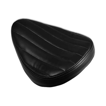 Motorcycle Solo Seat Cushion Baseplate Spring Seat Pad Saddle Bracket for Cruiser Bobber Chopper Honda Yamaha Suzuki Kawasaki (New-Black)