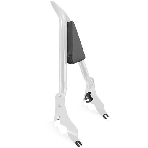 YHMOTO Detachable Sissy Bar Passenger Backrest 22" Inch Rear Pad Fit for Harley Touring Models 2009-2025 Road King Ultra CVO Limited Street Glide Road Glide Electra Glide (Chrome) - color: Chrome Sissy Bar