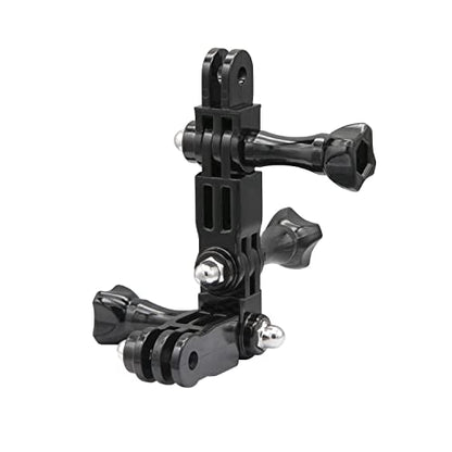 3-Way Adjustable Extension Pivot Arm Straight Joints Adapter Mount Kit for GoPro Hero13, 12, 11, 10, 9, 8, 7, 6, 5, 4, 3+, 3, Same Direction and Vertical Direction, Long Thumb Screws (8pcs)
