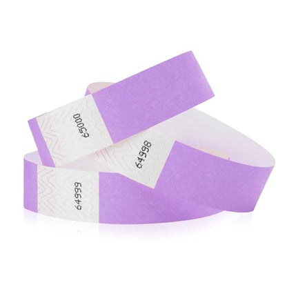 1,000 WristCo Berry Tyvek Wristbands for Events - Comfortable Tear Resistant Paper Bracelets ID Wrist Bands for Concerts Festivals Admission Party Identification - color: Berry
